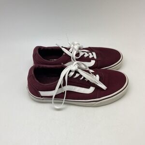 Vans Ward Sneakers Womens 8 Off The‎ Wall 500714 Burgundy Casual Skate Shoes